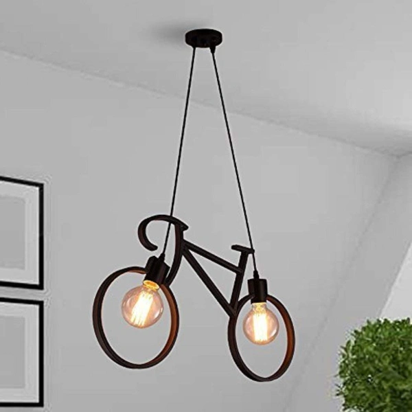 Das/P/Cycle Gen-6004 Hanging Pendant Light And Lamp, Black, Cycle - Cycle, Black, NA